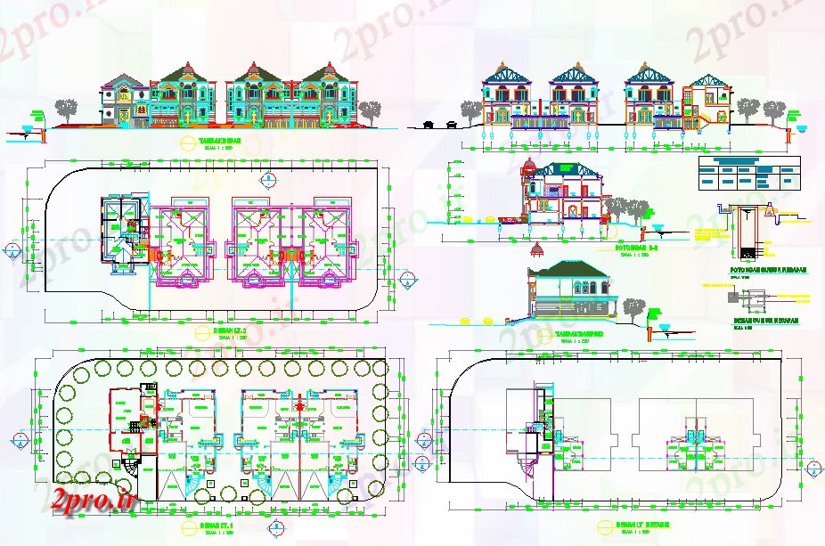 دانلود نقشه مسکونی  ، ویلایی ، آپارتمان  مدرن ویلا طراحی معماری (کد57185)