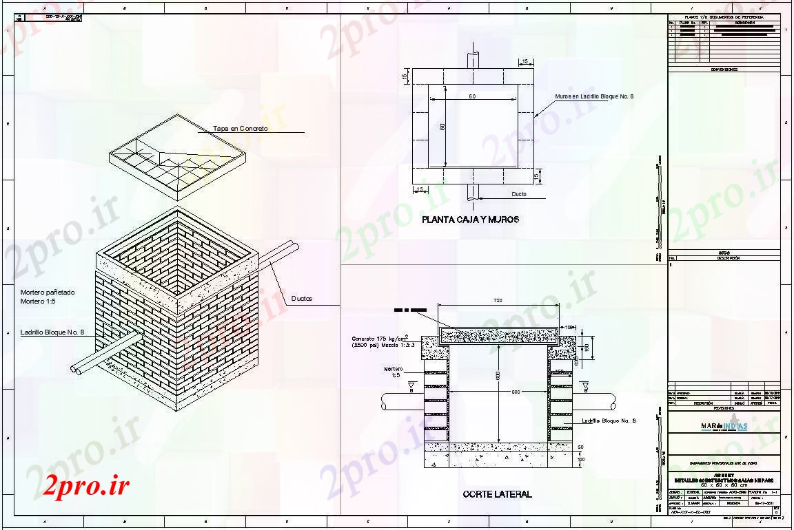 دانلود نقشه جزئیات معماری جزئیات ساخت و ساز از جعبه پاسو زمین زیر الکتریکی (کد57249)