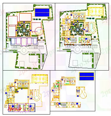 دانلود نقشه ساختمان دولتی ، سازمانی اوتیسم طراحی مرکز 67 در 91 متر (کد57256)