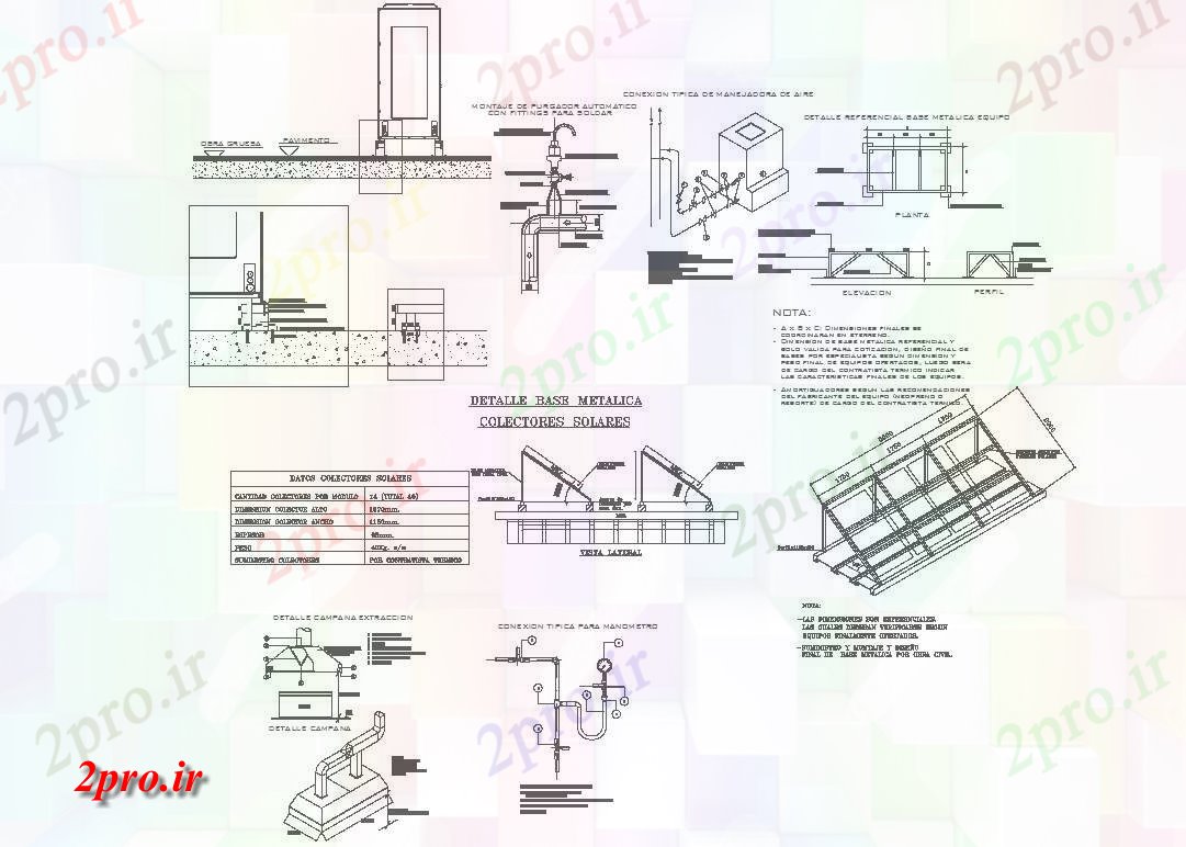 دانلود نقشه جزئیات ساختار جزئیات انرژی حرارتی در  اتوکد (کد57292)