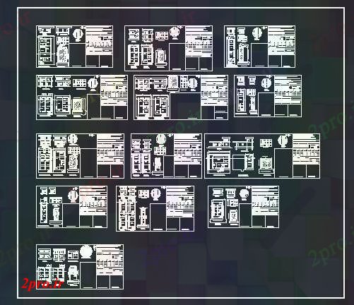 دانلود نقشه برنامه های ساختمان resudential 7 در 13 متر (کد57347)