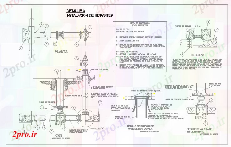 دانلود نقشه ماشین الات کارخانه آتش طراحی نصب و راه اندازی شیر آتش نشانی (کد57360)