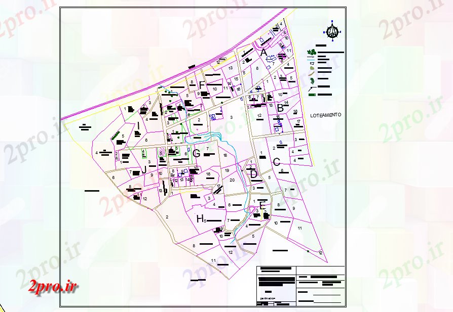 دانلود نقشه برنامه ریزی شهری طراحی و برنامه ریزی شهری (کد57456)