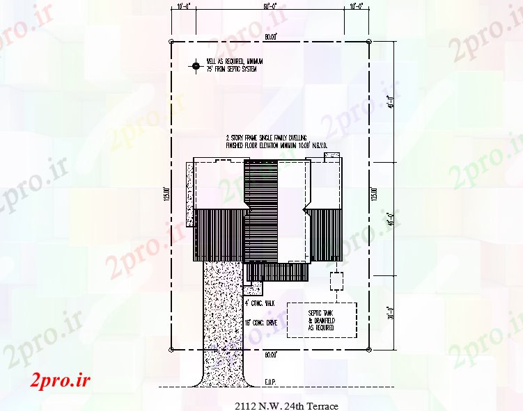 دانلود نقشه مسکونی ، ویلایی ، آپارتمان خانه 14 در 17 متر (کد57517)