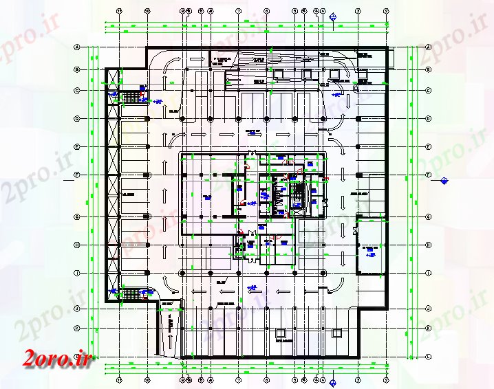 دانلود نقشه جزئیات معماری طبقه زیرزمین آماده شد نقشه های معماری اتوکد (کد57521)