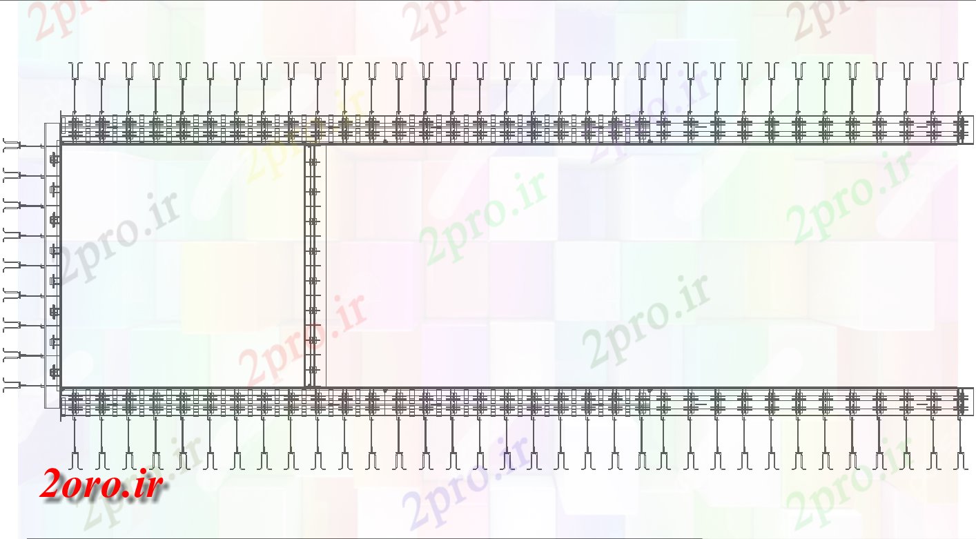 دانلود نقشه جزئیات ساختار جزئیات مشترک فولادی (کد57548)