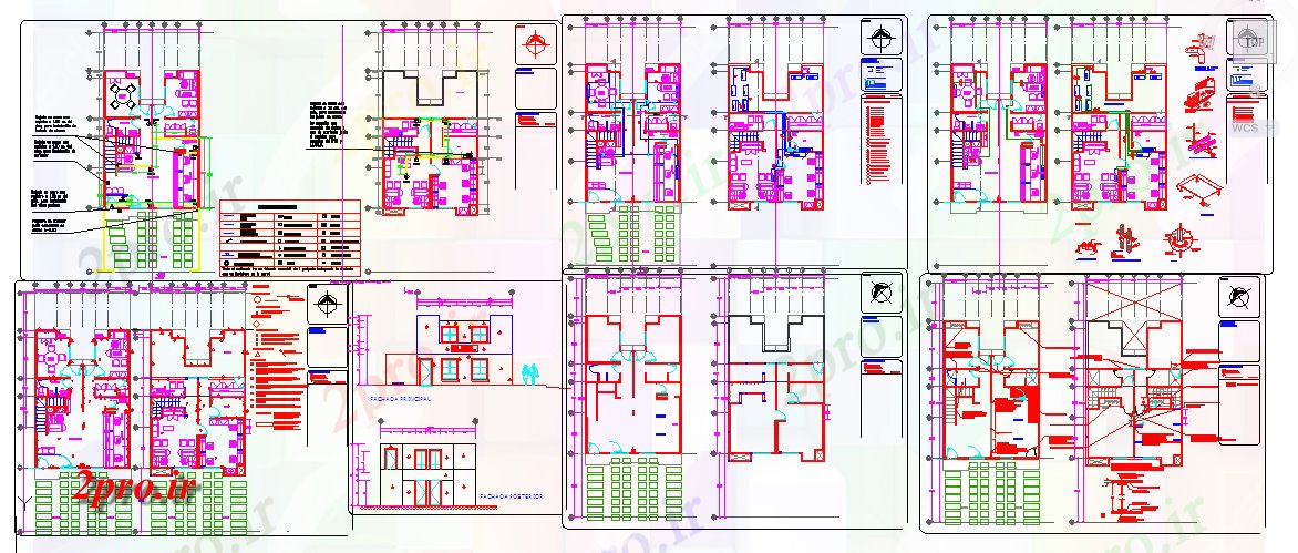 دانلود نقشه ساختمان دولتی ، سازمانی جزئیات دفتر دولت در طراحی 8 در 20 متر (کد57603)