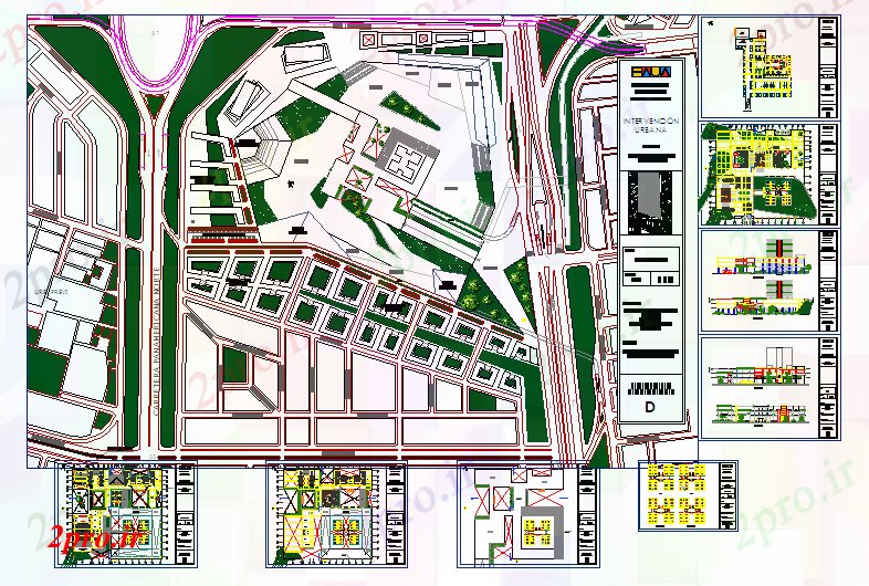 دانلود نقشه هتل - رستوران - اقامتگاه مرکز کنوانسیون و طراحی هتل 139 در 150 متر (کد57611)