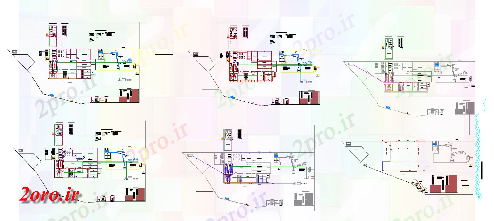 دانلود نقشه کارخانه صنعتی  ، کارگاه نشت آب جزئیات پروژه زیست شناسی گیاهی در   (کد57613)