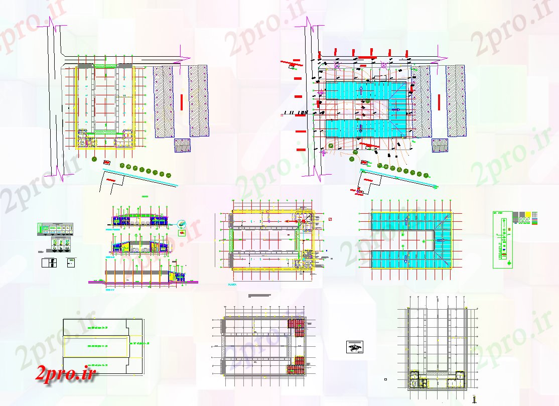 دانلود نقشه جزئیات ساختار ساختار پناهنگاه برای وسایل نقلیه  در METALLIQUE (کد57619)