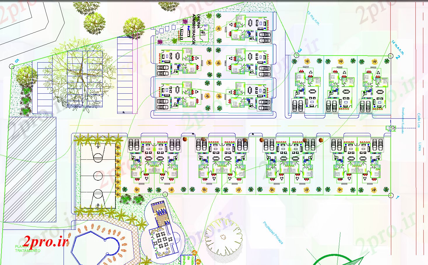 دانلود نقشه معماری معروف طراحی جزئیات معماری مجتمع های مسکونی (کد57629)