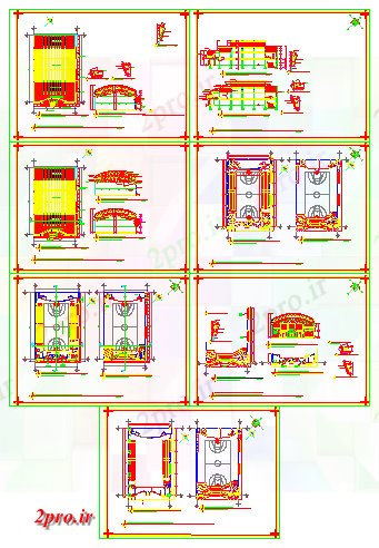 دانلود نقشه معماری معروف چند اتاق هدف طراحی پیشرفت (کد57677)