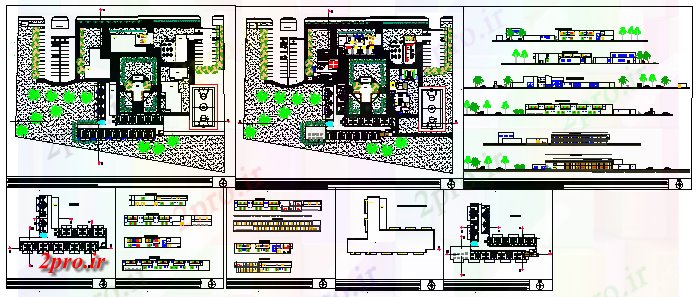 دانلود نقشه دانشگاه ، آموزشکده ، مدرسه ، هنرستان ، خوابگاه - خوابگاه دانشجویی طراحی خوابگاه 38 در 57 متر (کد57784)