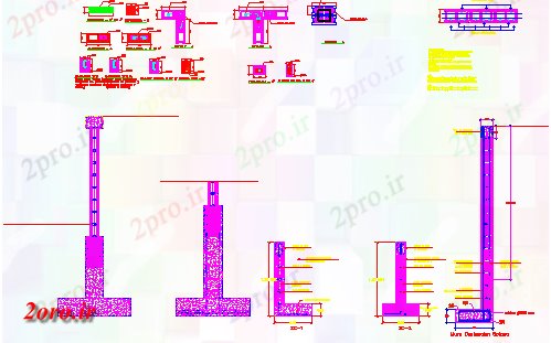 دانلود نقشه جزئیات ساختار جزئیات ساختاری از پایه و اساس طراحی (کد57825)