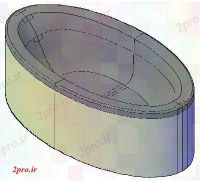 دانلود نقشه بلوک مبلمان  گرجستان وان حمام اکریلیک طراحی (کد57880)