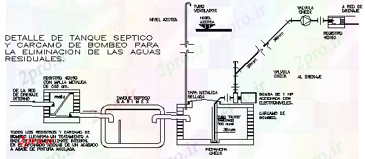 دانلود نقشه جزئیات ساخت و ساز طراحی جزئیات از سپتیک تانک طراحی (کد57908)