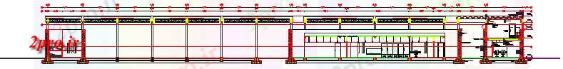 دانلود نقشه کارخانه صنعتی  ، کارگاه بخش طراحی از دادگاه جامع طراحی انبار (کد58045)
