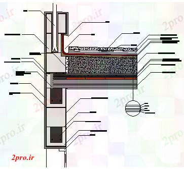 دانلود نقشه جزئیات ساخت و ساز طراحی جزئیات از شیب کم طراحی جلد (کد58066)