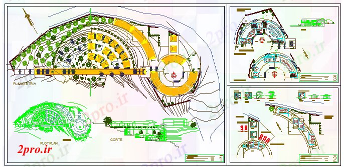 دانلود نقشه دانشگاه ، آموزشکده ، مدرسه ، هنرستان ، خوابگاه - خوابگاه کوه معماری طراحی تسلیم 10 در 36 متر (کد58139)