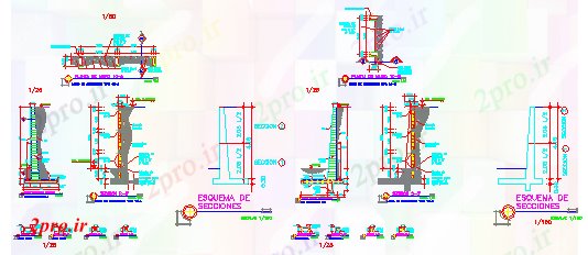 دانلود نقشه جزئیات ساخت و ساز ساخت و ساز جزئیات دیوار اباتمنت طراحی (کد58229)