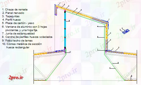 دانلود نقشه جزئیات ساخت و ساز بخش طراحی ساخت (کد58244)