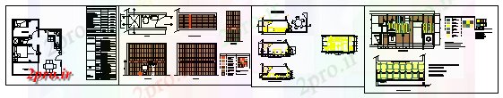 دانلود نقشه آشپزخانه آشپزخانه داخلی طراحی (کد58354)