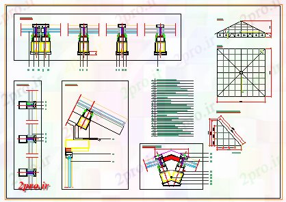 دانلود نقشه ماشین الات کارخانه هرم شیشه ای فلزی بخش موتوری طراحی (کد58377)