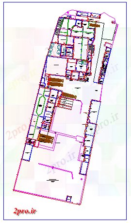 دانلود نقشه کارخانه صنعتی  ، کارگاه فرآیند کارخانه در آبی محصولات بیولوژیکی طراحی (کد58381)