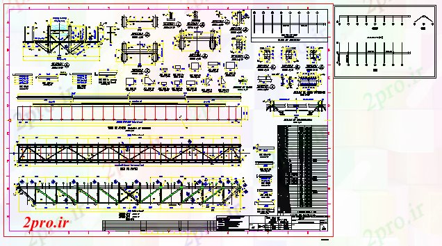 دانلود نقشه جزئیات ساخت و ساز طراحی طراحی از طراحی طراحی خرپا (کد58386)