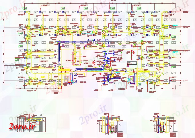 دانلود نقشه جزئیات ساختار برق ساختار فولادی (کد58710)
