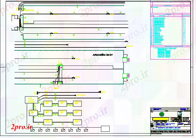 دانلود نقشه جزئیات ساخت و ساز کابل برق جزئیات قاب (کد58713)