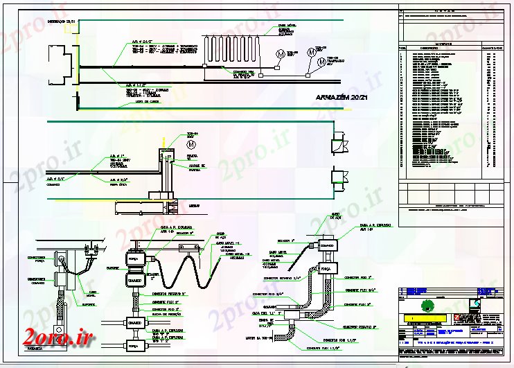 دانلود نقشه معماری جزئیات اتصال برق فولاد (کد58724)