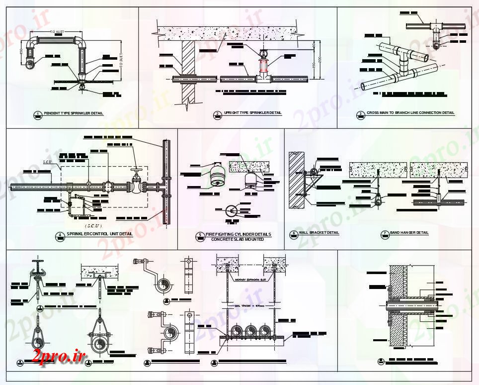 دانلود نقشه جزئیات لوله کشی جزئیات لوله کشی (کد58830)