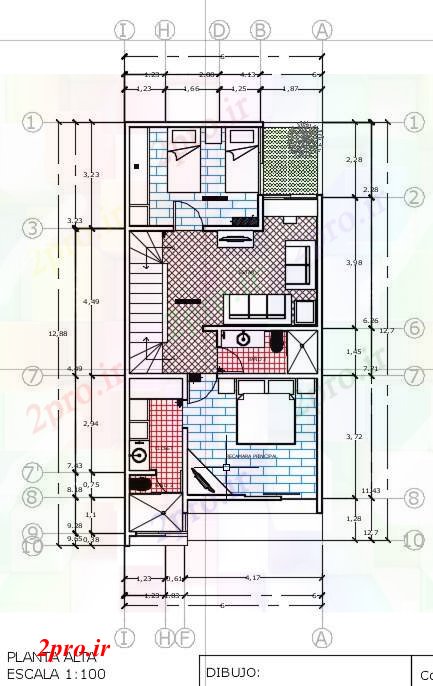 دانلود نقشه برنامه ریزی شهری کاسا comunal (کد58893)