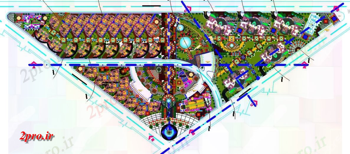 دانلود نقشه برنامه ریزی شهری توسعه مسکن دو خانواده (کد59084)