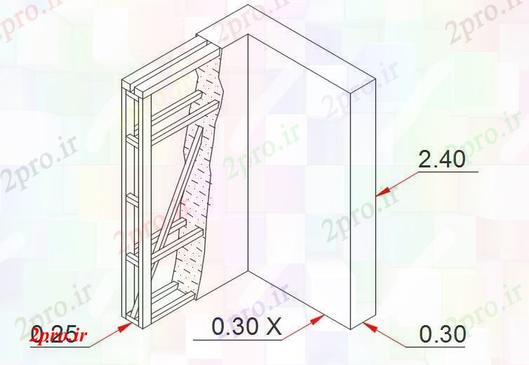 دانلود نقشه کارخانه صنعتی  ، کارگاه بتن سیستم CET-axonometry مسدود کردن مربع در کارخانه را کاهش می دهد (کد59123)