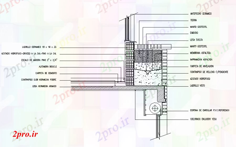 دانلود نقشه جزئیات ساخت و ساز جزئیات میسون در کارخانه بالا (کد59277)