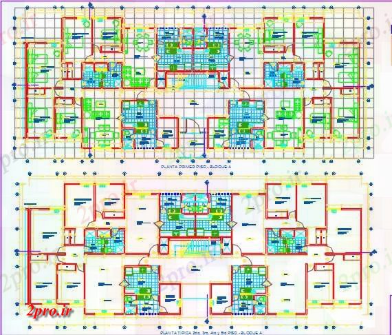 دانلود نقشه ورزشگاه ، سالن ورزش ، باشگاه گروه Habitational 13 در 33 متر (کد59302)