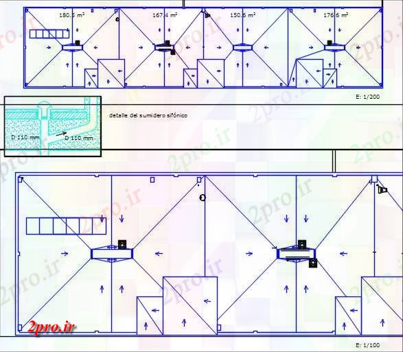 دانلود نقشه کارخانه صنعتی  ، کارگاه تاسیسات (کد59312)