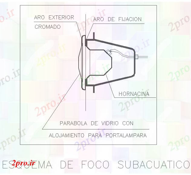 دانلود نقشه جزئیات ساخت و ساز جزئیات تمرکز آبزی زیر (کد59322)