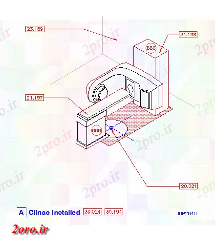 دانلود نقشه جزئیات ساخت و ساز شتاب دهنده خطی نشیمن طراحی (کد59350)