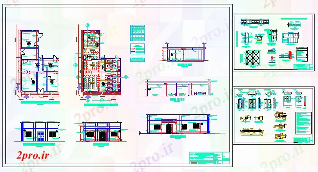 دانلود نقشه ساختمان اداری - تجاری - صنعتی دفاتر معماری طراحی (کد59366)