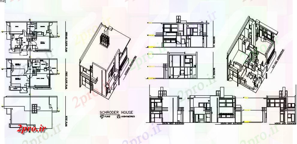 دانلود نقشه مسکونی ، ویلایی ، آپارتمان Sheroder خانه 2 7 در 10 متر (کد59391)
