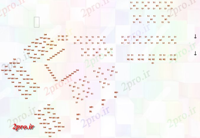 دانلود نقشه سایر بلوک ها طرحی کد مبلمان (کد59405)