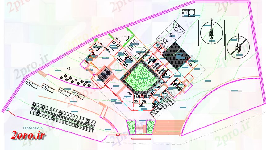 دانلود نقشه جزئیات ساخت و ساز طرحی مرکز جنگل (کد59433)