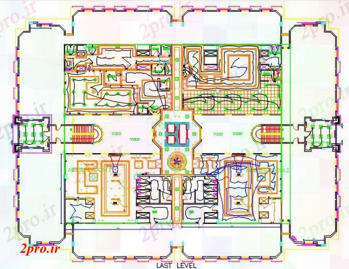 دانلود نقشه طراحی داخلی برنامه برق خانه محصور (کد59526)