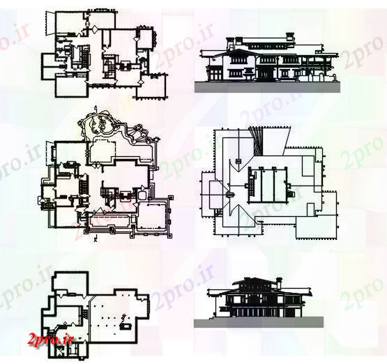 دانلود نقشه مسکونی ، ویلایی ، آپارتمان خانه Gambel 10 در 14 متر (کد59529)