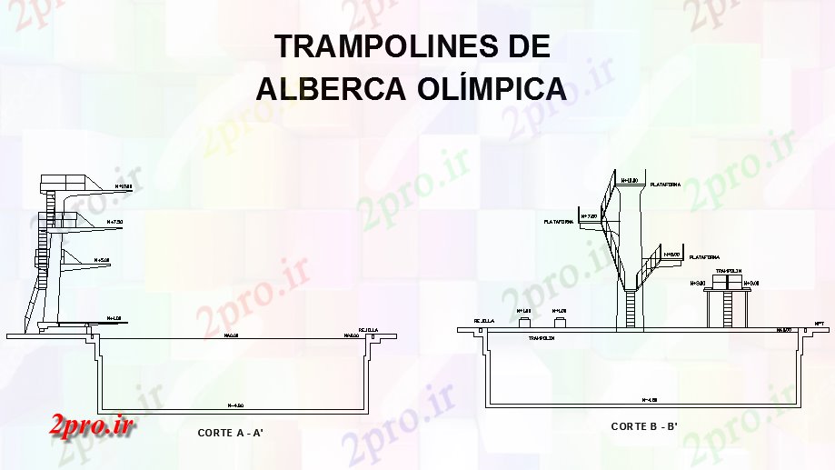 دانلود نقشه فواره بهار هیئت مدیره برای مخزن در Olimpic (کد59579)