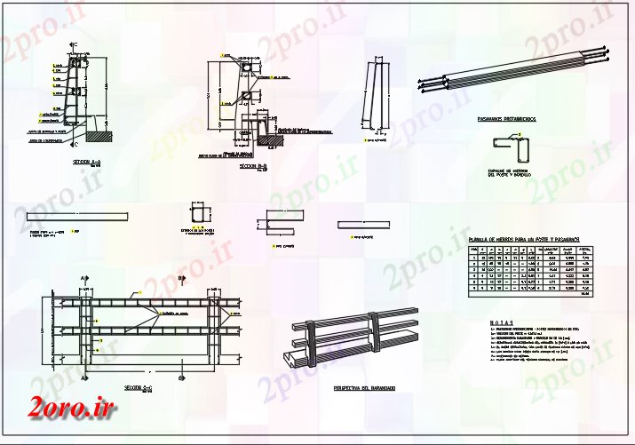 دانلود نقشه جزئیات ساخت و ساز جزئیات راه آهن (کد59688)