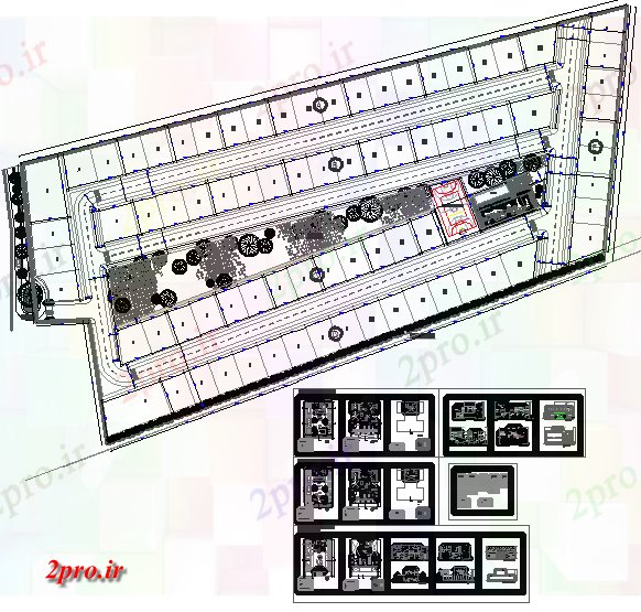 دانلود نقشه جزئیات معماری تترا اکسید لباس-محل سکونت شهری (کد59798)